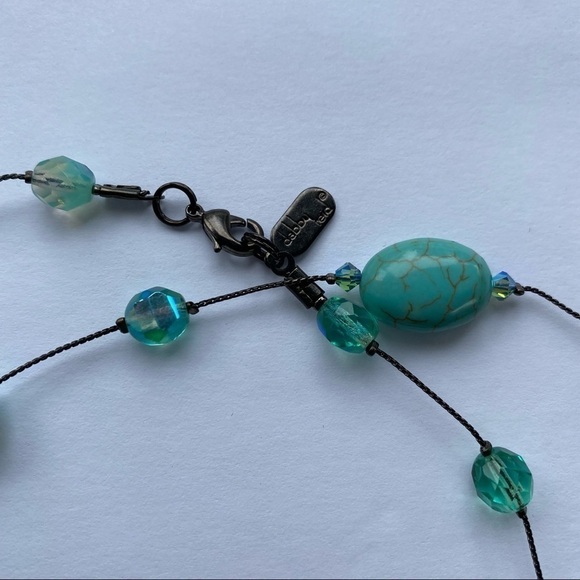 Turquoise Dabby Reid Annie illusion Long Necklace - Picture 4 of 7